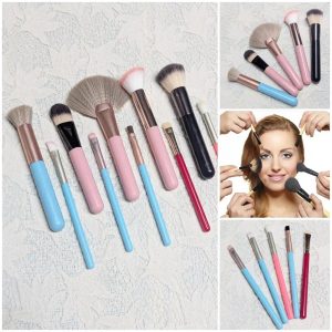 Juego de brochas (5 para rostro y 5 para ojos)