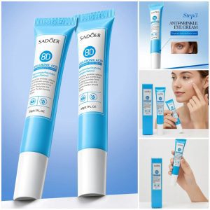 Crema para ojos antiarrugas con ácido hialurónico
Crema para contorno de ojos con ácido hialurónico multifunción.