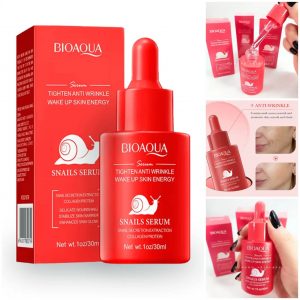 Sérum de Baba de Caracol y Colágeno Sadoer - Repara, hidrata y rejuvenece. Reduce arrugas, unifica el tono y mejora la textura de la piel gracias a la mucina de caracol (regeneración) + colágeno (firmeza). Ideal para pieles secas, sensibles. 30ml