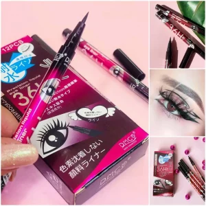 Delineador de plumón - Punta fina en negro intenso. Fórmula ligeramente resistente al agua para trazos nítidos y sin manchas. Ideal para cat eyes, definidos o toques gráficos. Precisión profesionales y secado rápido