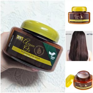 XHC Argan Oil – Hydrating Hair Mask
Mascarilla capilar hidratante con extracto de aceite de argán, ideal para nutrir, suavizar y revitalizar el cabello seco o dañado. Su fórmula vegana restaura el brillo y la elasticidad, dejando el cabello sedoso y fácil de peinar.