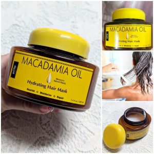 Macadamia Oil – Hydrating Hair Mask
Mascarilla capilar hidratante con aceite de macadamia, conocida por sus propiedades nutritivas y reparadoras. Su fórmula ayuda a restaurar la suavidad, elasticidad y brillo del cabello, aportando nutrición profunda sin apelmazar.