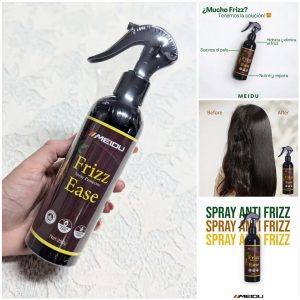 Frizz Ease – Spray Protector Anti Frizz
Spray capilar protector con acción hidratante y anti-frizz, diseñado para suavizar, nutrir y reparar el cabello. Su fórmula ligera ayuda a eliminar el encrespamiento, aportando brillo y manejabilidad sin dejar sensación pesada.