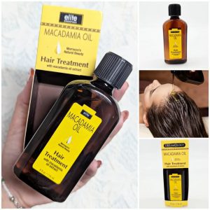Elite Essentials – Macadamia Oil Hair Treatment
Tratamiento capilar con aceite de macadamia y coco, especialmente formulado para nutrir, suavizar y devolver el brillo natural al cabello. Su textura oleosa rica en emolientes hidrata en profundidad, ayuda a controlar el frizz y protege frente a la resequedad, dejando el cabello más sedoso y manejable.