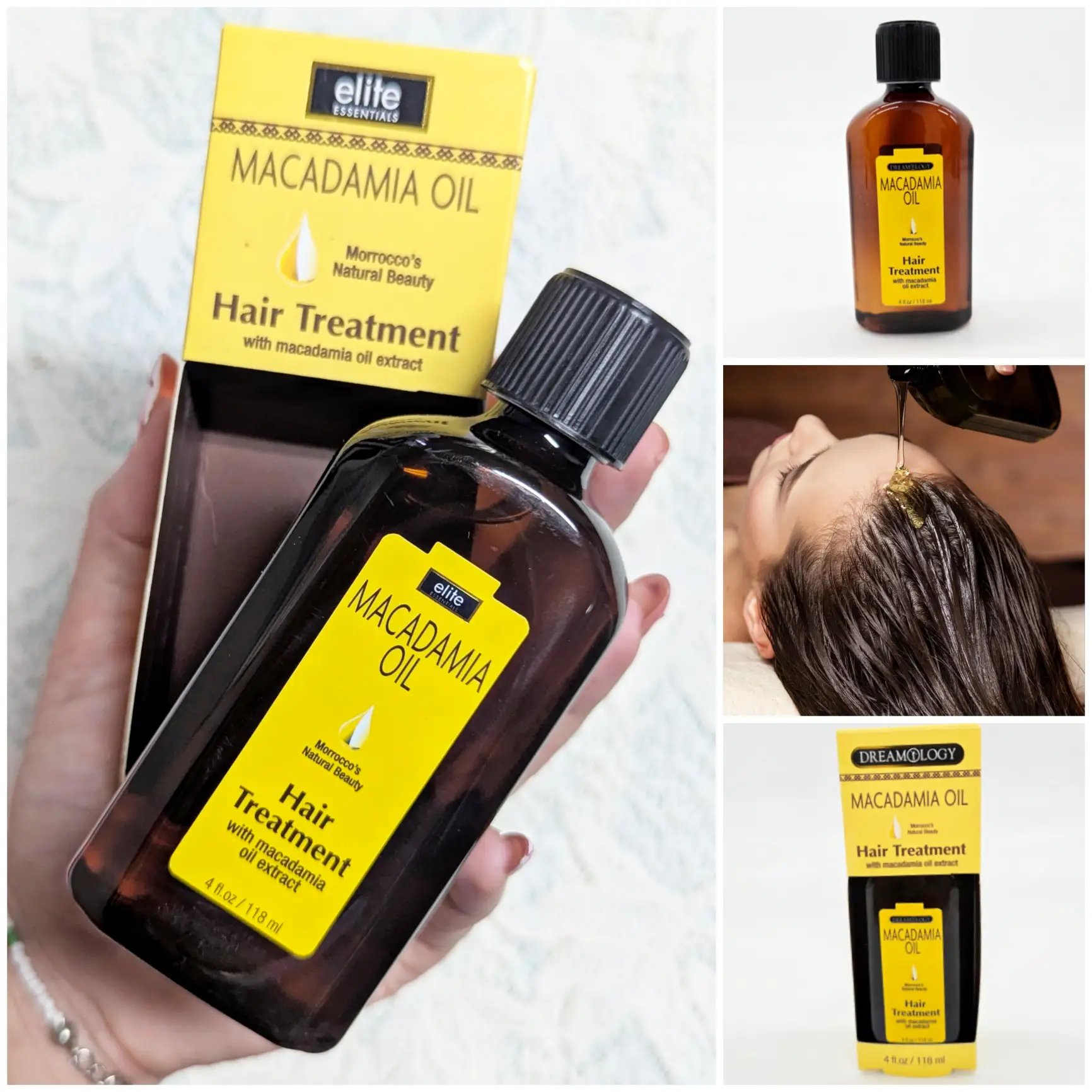 Elite Essentials – Macadamia Oil Hair Treatment
Tratamiento capilar con aceite de macadamia y coco, especialmente formulado para nutrir, suavizar y devolver el brillo natural al cabello. Su textura oleosa rica en emolientes hidrata en profundidad, ayuda a controlar el frizz y protege frente a la resequedad, dejando el cabello más sedoso y manejable.