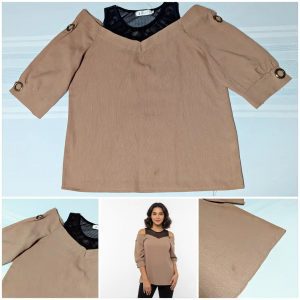 Blusa mujer 
Como nuevo muy poco uso(tiene una manchita al frente abajo, se ve en le foto)
Talla M