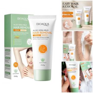 Crema Depilatoria Suave con Aloe Vera
Esta es una crema diseñada para la depilación corporal de una manera rápida y suave. Su fórmula está enriquecida con extracto de Aloe Vera para minimizar la irritación y dejar la piel lisa y humectada después del proceso.