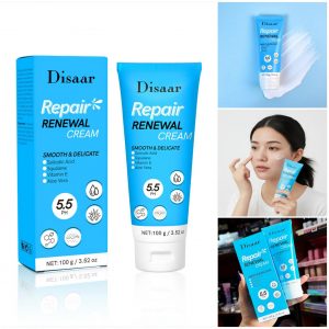 Crema Reparadora y Renovadora
Esta crema ofrece un tratamiento de renovación y reparación suave y delicado, combinando ingredientes exfoliantes como el Ácido Salicílico (BHA) con agentes altamente nutritivos y calmantes (Escualano, Vitamina E, Aloe Vera). Su formulación con un pH de 5.5 ayuda a mantener el equilibrio natural y la barrera protectora de la piel.